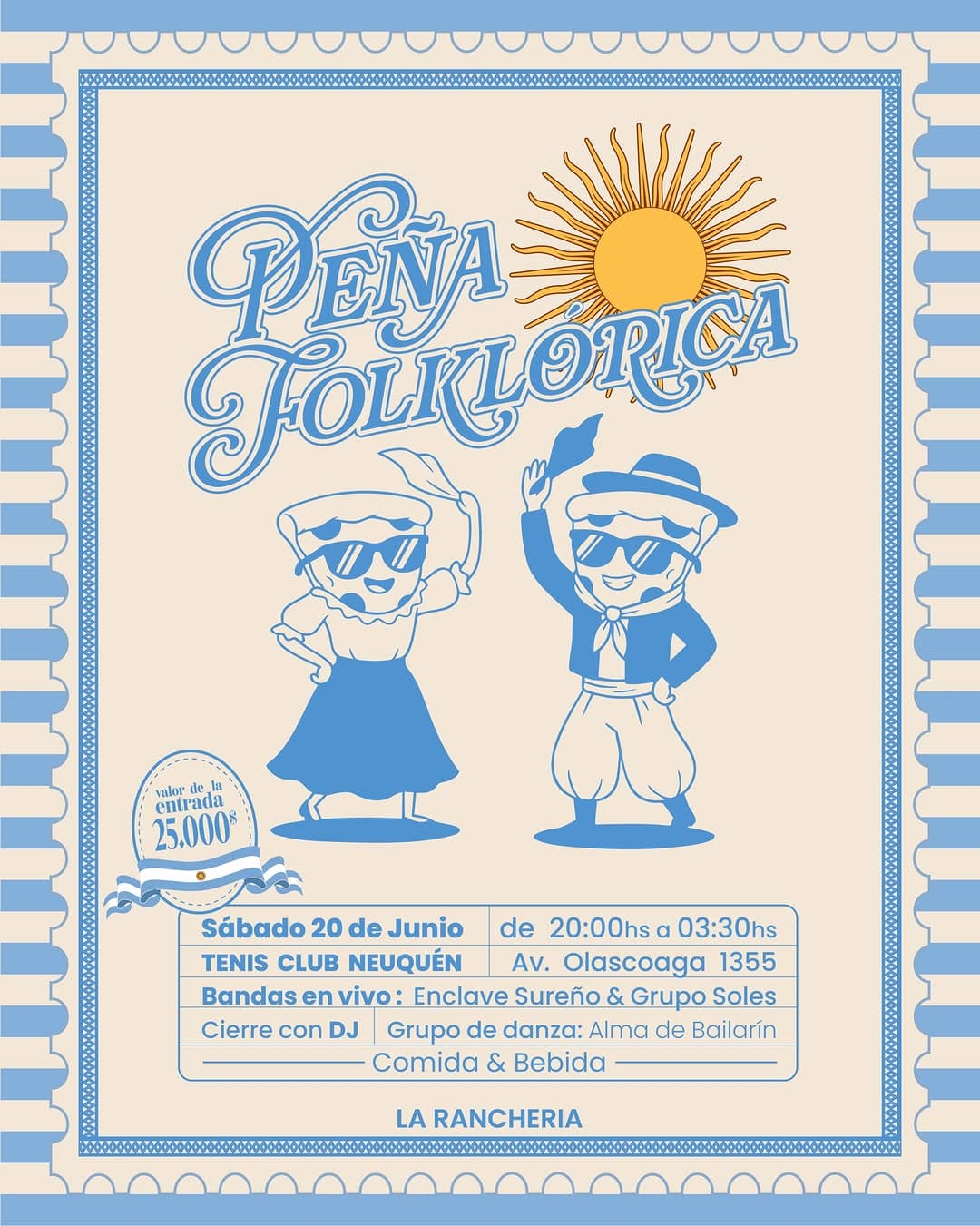 Día de la Bandera x Peña Folklórica
